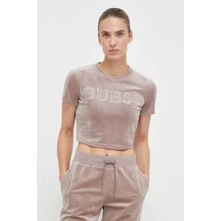 Velur kratka majica Guess COUTURE