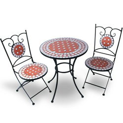 Vrtna garnitura/miza + 2 stola mozaik