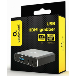 UHG-4K2-01 Gembird USB HDMI grabber, 4K, pass-through HDMI