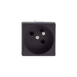 shumee Simon Connect K45 enojna vtičnica z/brez 16A IP20 črna K02/14