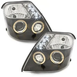 OEM Kristalni farovi Angel Eyes Citroen C2 (2003-2008), Crni