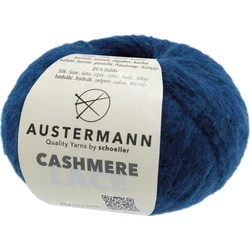 Austermann Cashmere Lace 98232-7 Dark Blue Pletilna preja