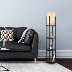 Aberto Design Podna lampa 7111, 130 cm, 20 cm, IP20, Crna
