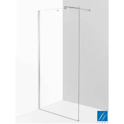 LINNI Tuš paravan walk-in Elegance, Providno staklo 8mm, Srebrni profil, 110x200cm