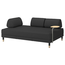 FLOTTEBO Sofa ležaj s pom. stoč., Vissle tamnosiva, 120 cm