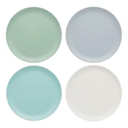 Set of 4 dinner plates, melamine, 23 cm - Colourworks