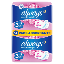 ALWAYS Higijenski ulošci Sensitive Ultra Night Duo 14/1