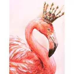Dijamantski mozaik Kraljica flamingo, 30?40 cm