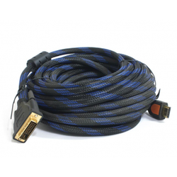 3G (62880) kabl HDMI (muški) na DVI (muški) 10m crno-plavi