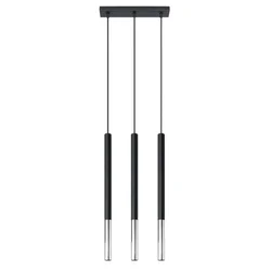 Sollux SL.0886 - Luster na sajli MOSAIC 3xG9/12W/230V crna/krom