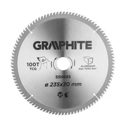 Graphite 55H695 Kružna testera za aluminijum 235 mm – 100 zuba - ( 55H695 )