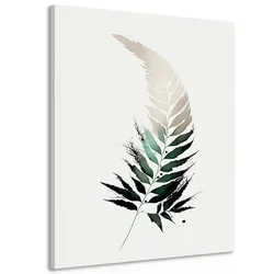 Slika minimalistični listi praproti - 60x90