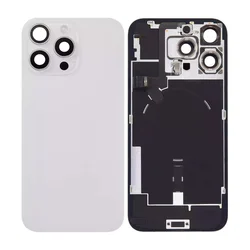 Steklo zadnjega ohišja za iPhone 16 Pro Max, White Titanium, Pulled A