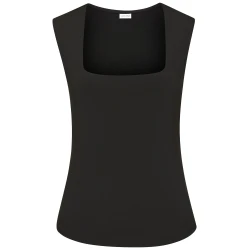 LASCANA Top črn denim