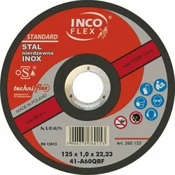 Incoflex KOVINSKI INOX DISK 125*1.0