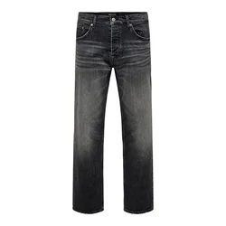 Only & Sons Kavbojke ONSEdge črn denim