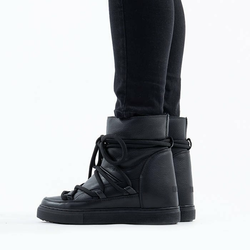 Inuikii Sneaker Full Leather Wedge 70203-89 BLACK