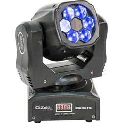 Ibiza Rolling-Eye Moving Head Wash 6 X 12W rasvjetno tijelo