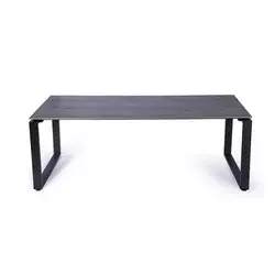 IWHOME Vrtna jedilna miza POSEIDON antracit za 8 oseb, aluminij/artwood