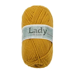 Preja LADY de Luxe - 100 g / 238 m - gorčična