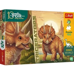 Trefl: Triceratops - 100 kosov sestavljanka