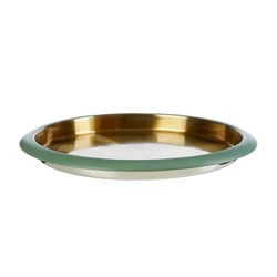 Evviva Pladenj Wine 35cm / okrogel / zelen / inox