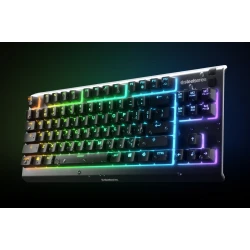 Steelseries Apex 3 TKL tipkovnica Igranje iger USB QWERTY Angleščina Črna