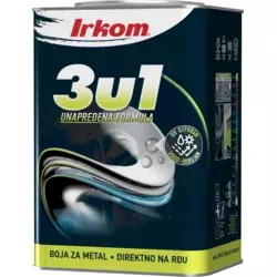 3u1 Boja za metal crna 3kg Ral 9004 Irkom