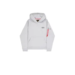 ALPHA INDUSTRIES Majica siva/rdeča/črna