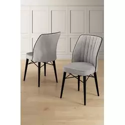 HANAH HOME Set stolica (6 delova) Nuna Grey Black
