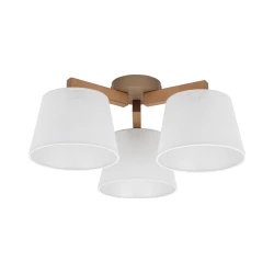 Brilagi - Plafonski luster LATTE SABIA 3xE27/15W/230V borovina/bela