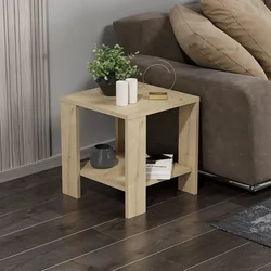 Hanah home Klub sto Midi Yan 40x40x42cm Hrast