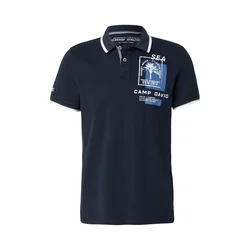 CAMP DAVID Majica  marine / safir / bela