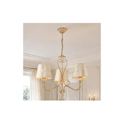 Brilagi - Luster na lancu SONIA 3xE27/15W/230V prečnik 64 cm krem/patina