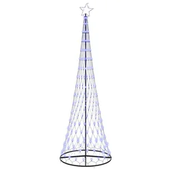 LED božićno drvce s 355 LED svjetlima Plava 302,5 cm Metal