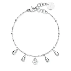 Brosway Elegantna jeklena zapestnica z obeski Tear Drop Perfect BPC19