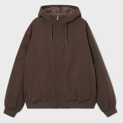 Cropp - Jakna s kapuco - temno rjava