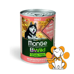 Monge Bwild Grain Free Salmon 400g, Lako svarljiva Hrana sa lososom za pse