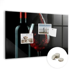 tulup.si Magnetna tabla Steklenico vina 90x60 cm