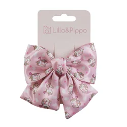 Lillo&Pippo šnalica za kosu mašna roze jednorog