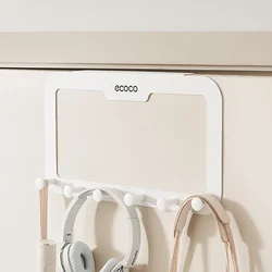 Ecoco Samolepljivi čiviluk sa 6 kukica, Beli