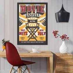 Wallity Uramljena slika Movie Festival, 35x45 cm