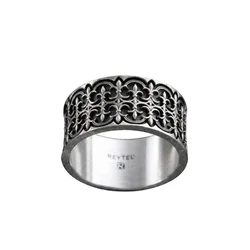 REYTEL Prstan GOTHIC FLEUR DE LIS srebrna