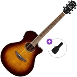 Yamaha APX600FM Basic SET Tobacco Brown Sunburst Elektroakustična jumbo