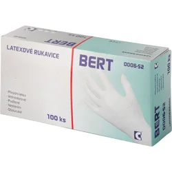 Lateks rokavice Bert - v škatli (100 kosov), velikost 8