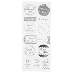 Nalepke Thank You Silver (dekorativne nalepke)
