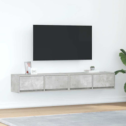 TV ormarići 2 kom boja betona 80x31x25,5 cm konstruirano drvo