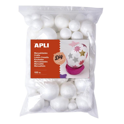 APLI Apli Kroglice iz stiropora fi25mm 100 kos, (20455684)