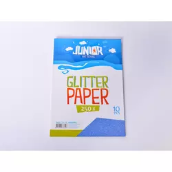 Papir glitter sa šljokicama A4 250g 1/10, PLAVI
