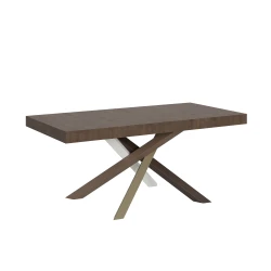 Itamoby ITAMOBY Volantis (90x180/440 cm) - oreh, barva nog: bela, rjava - raztegljiva jedilna miza, (20841823)